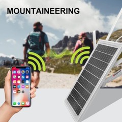 Multi-band 4G SIM solar panel router 10*18650 battery support 4G/ network port