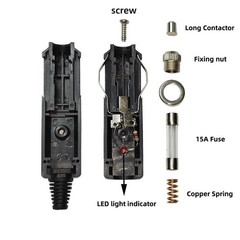 Lighter Plug with 45A Connector Extension Cable 14AWG Battery Adapter for 5135