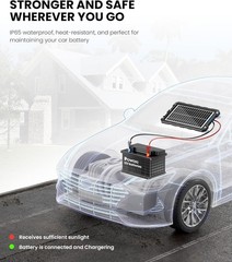 Universal 12V Solar Trickle Charger Kit | Waterproof & Durable for All Batteries