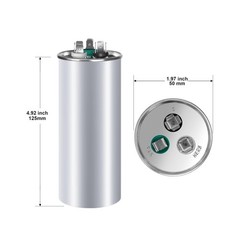 [UL Recognized] FOCSPROD 40+5 uF 40/5 MFD ±6% 370V/440V CBB65 AC Capacitor,