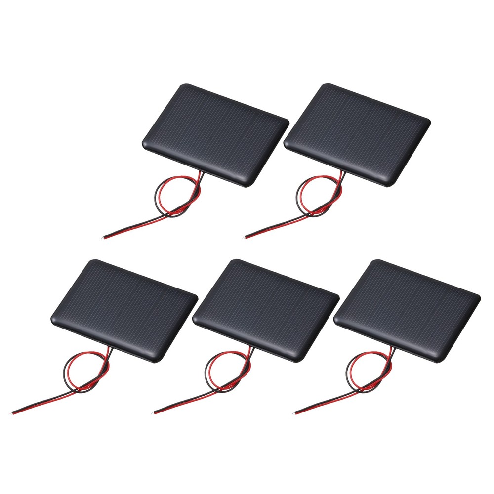 5Pcs 2V 0.24W 120mA Mini Solar Panels with Cable