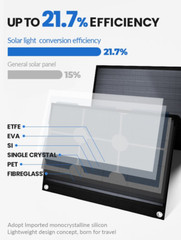 Estación de energía Panel Solar Monocristalino de 18V y 200W,Generador 110/220V