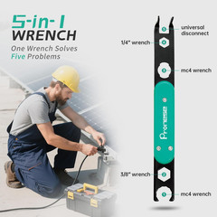 Metal Solar Mc4 Disconnect Tool Made by Heavy-Duty Steel, Spring-Loaded Slot