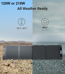 Dabbsson Folding Portable Solar Panel Kit 120W/210W/420W for Home Camping Rvs