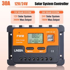 PWM Solar Charge Controller 100A 60A 12V 24V 48V Dual USB Battery PV Regulator