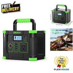 Compact Portable Power Station 288Wh – Multi-Device Charging & LED Flashlight