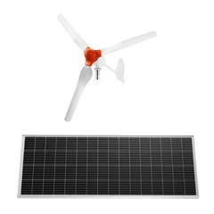 Uimoso 24V 1000W Renewable Energy Kit with Solar Panels and Wind Turbine