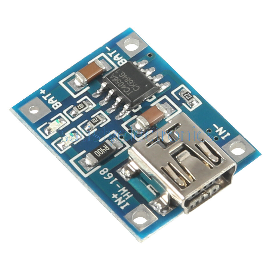 5PCS 5V Mini USB 1A Lithium Battery Charging Board Charger Module IN 4.5V-5.5v F
