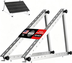 28 Inch Solar Panel Mount, 0°-90° Adjustable Solar Panel Bracket, for Roof, Gard