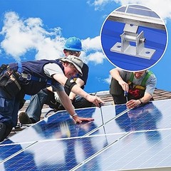 Adjustable Solar Panel Mounting Brackets Kit – 8PCS, 10-60° Tilt for RV Roof 400