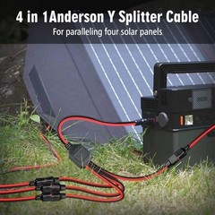 1 to 4 Anderson Y Splitter Cable – Solar Panel Extension for RV, Generator, 18.5