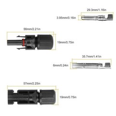 10/20/50 Pairs Solar Panel Cable Wire Connectors Male/Female Waterproof Adapter