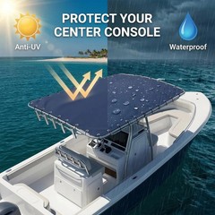 Waterproof T-Top Canvas Replacement for Center Console Boats, Heavy Duty 900D Ox