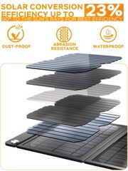 21W Portable Solar Panel Foldable Solar Panel Charger IP65 Waterproof Solar P…