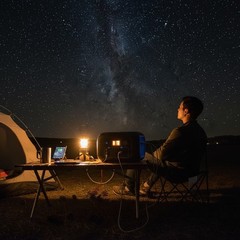 SinKeu 120W Portable Power Station 97.68Wh Solar Generator AC USB DC Camping