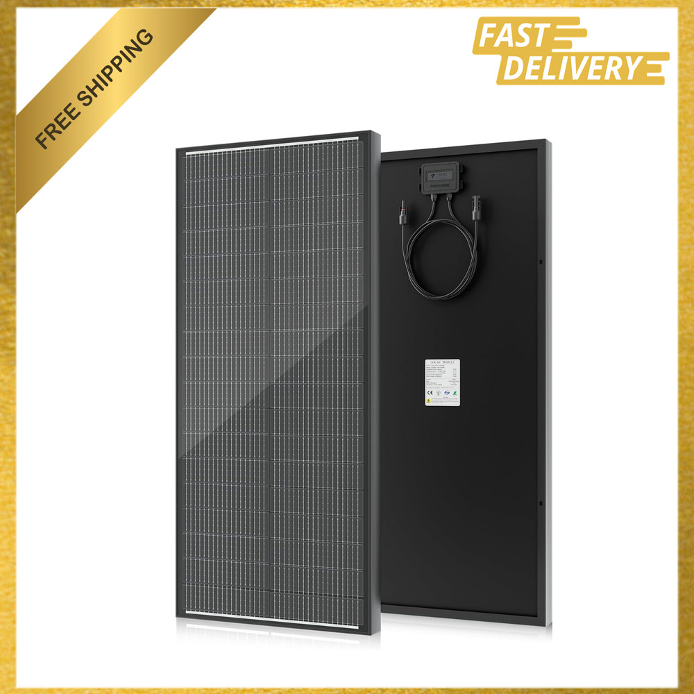 100W Monocrystalline Solar Panel 25 Efficiency N-Type PV Module for RV Marine