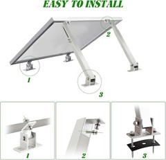 14-27IN Solar Panel Mounting Brackets, 2 Sets Adjust Solar Panel Racks | Adju…