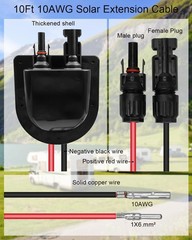 QNHEAY Waterproof Solar Connector Entry Gland Cable Junction Box Through RV R…
