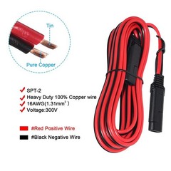 Durable 25FT SAE Extension Cable with Polarity Reverse Adapter – Easy Connect