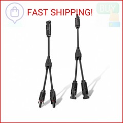 ECO-WORTHY Solar Connectors Y Branch Parallel PV Adapter Cable Wire Plug Tool Ki
