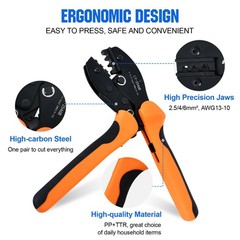 ECO-WORTHY Solar Crimper Tool Kit 13 PCS Solar Tools – a Crimper, 10 Pairs of…
