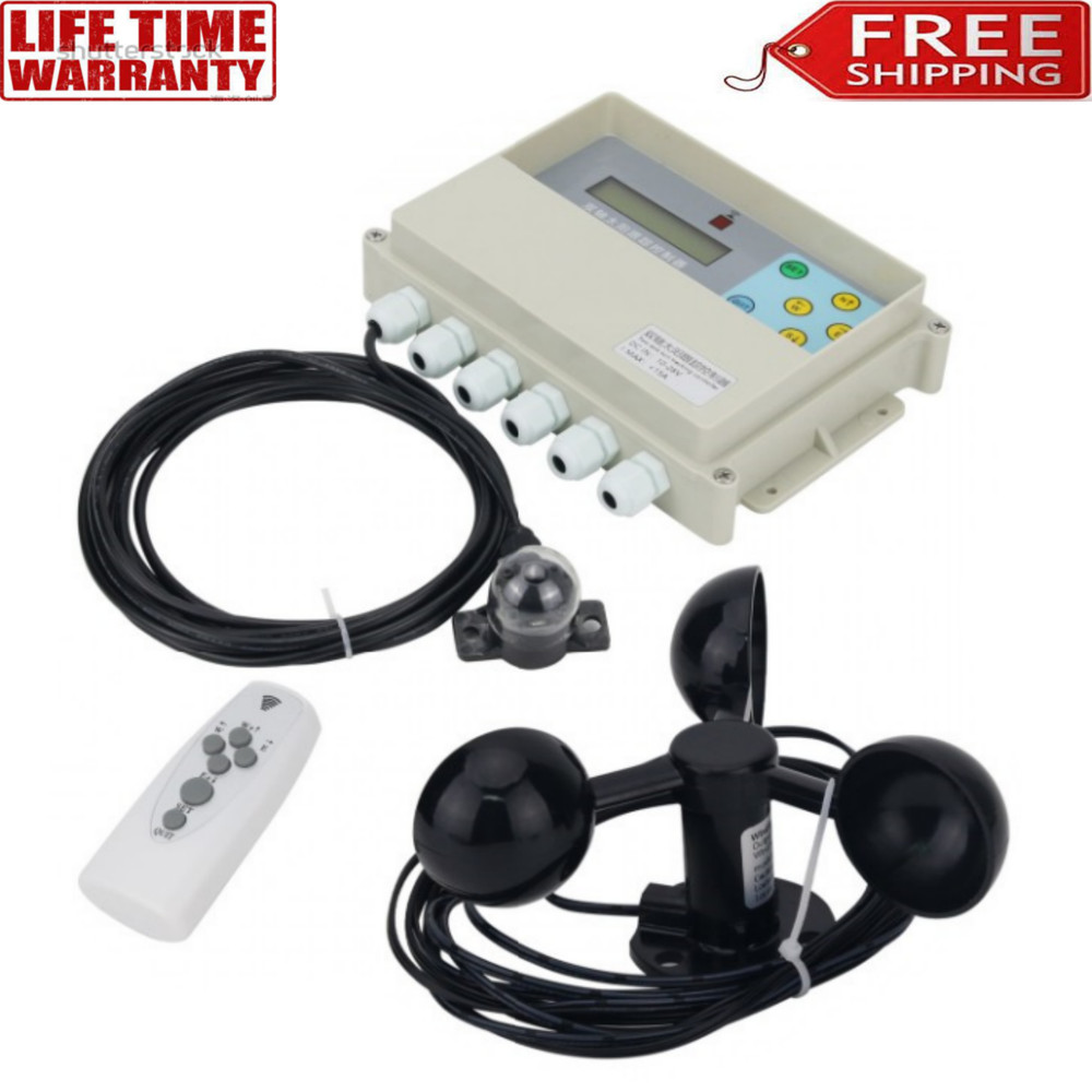 Dual Axis Solar Tracker Controller Automatic Solar Tracking w/ Wind Speed Sensor