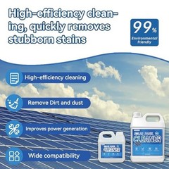 Industrial Solar Panel Cleaner 1 Gallon – Makes 600 Gallons, Streak-Free, Fast D