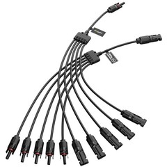 Solar Panel Y Connector Set 5 to 1 Male/Female Cables