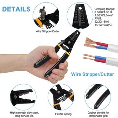 Solar PV Panel Crimping Tool Kit Solar Connector Crimper For AWG14-10 2.5/4/6mm²