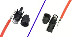 10AWG6mm² 3FT Solar Extension Cable, PV Connector to Bare Wire
