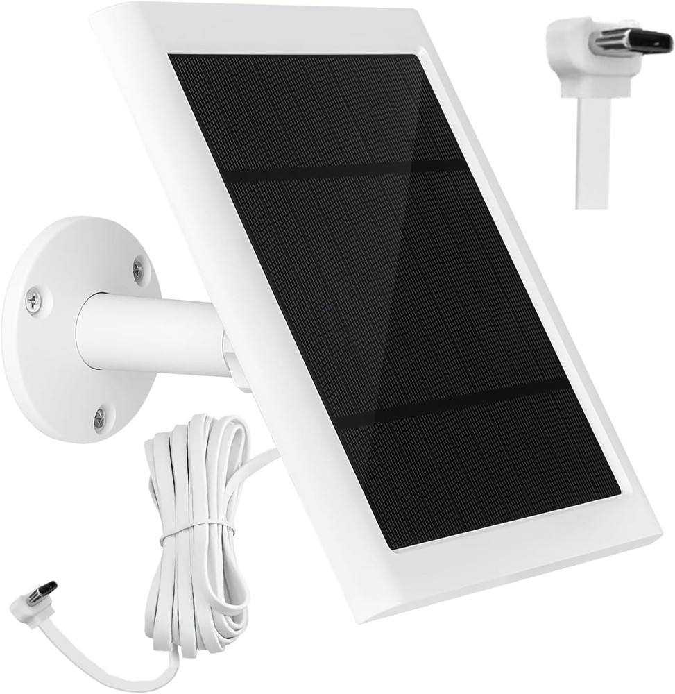 Ring Doorbell Solar Panel 4W Charger with Type-C Port and 9.84ft Cable