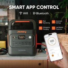 Jackery Explorer 2000 v2 Portable Power Station with 200W Solar Panels Set