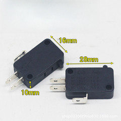 Black 3-Pin Limit Switches 5pcs Bakelite Construction for Cooking Appliance Use