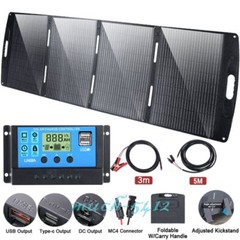 100W 200W Portable Folding Solar Panel Kit Solar Charger for Power Station Camp