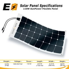 NEW SunPower 100 Watt Mono Solar Panel Off Grid Power
