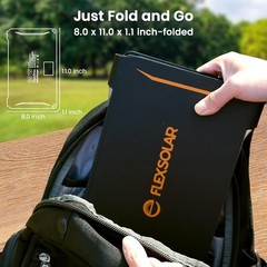 FlexSolar E30 30W Portable Solar Panel Charger for Camping USB-C USB-A Open Box