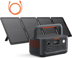 Jackery Explorer 500 V2 Portable Power Station with 100W Solar Panel, 512Wh Life