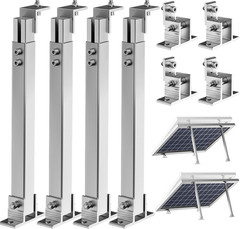 2 Set Adjustable Solar Panel Tilt Mount Brackets Aluminum Alloy Mounting Bracket
