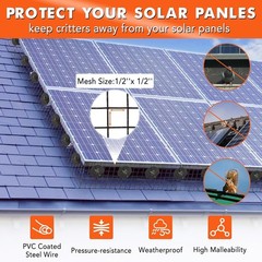 6in x 50ft Solar Panel Bird Guard & Critter Guard Mesh Kit, Solar Panel Bird …