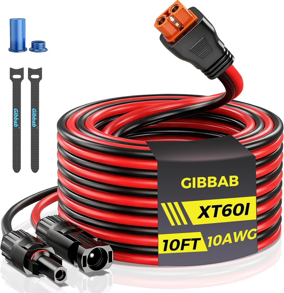 10FT 10AWG Solar to Xt60I, 3 6 10 16 20 25FT Solar Panel Connector to Xt60I-F A