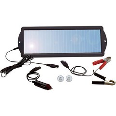 Solar Powered Motorcycle Electric Scooter 12V Battery Maintainer Trickle Charger