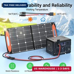 Bateria Power 10FT Solar Connector to XT60 Adapter Extension Cable, 12AWG Solar