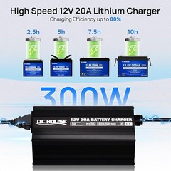 12V 20A Lithium Battery Smart Charger