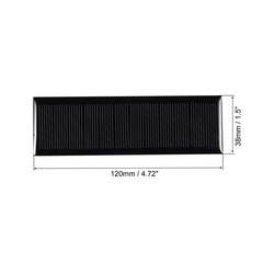 Mini Solar Panel Cell 6V 105mA 0.5775W 120mm x 38mm for DIY Project Pack of 2