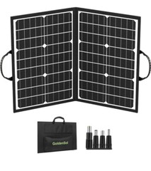60W Portable Foldable Solar Panel Kit For Camping/RV/Solar Generator Free Ship