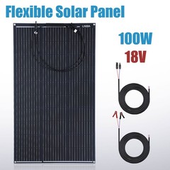 200W 400W Ultra Thin Flexible Solar Panel Kit Mono 12V for RV Rooftop Off-Grid