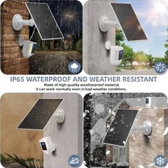 6V 4.5W Solar Panel Compatble with Ring Spotlight Cam Battery & All-New Ring 2Pk