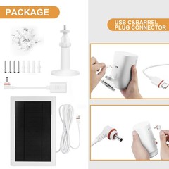 5W Solar Panel Compatible for Ring Camera Spotlight Cam Plus/Pro (Battery)