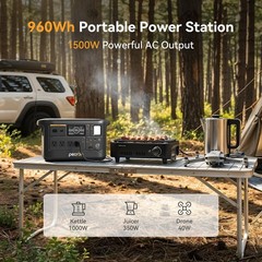 F1000 PECRON Portable Power Station&3*200W Solar Panel Off-grid Outdoor Travel