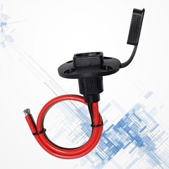 12 V Sidewall Plug Prefabricated Power Cord Cable Connector Solar Panel